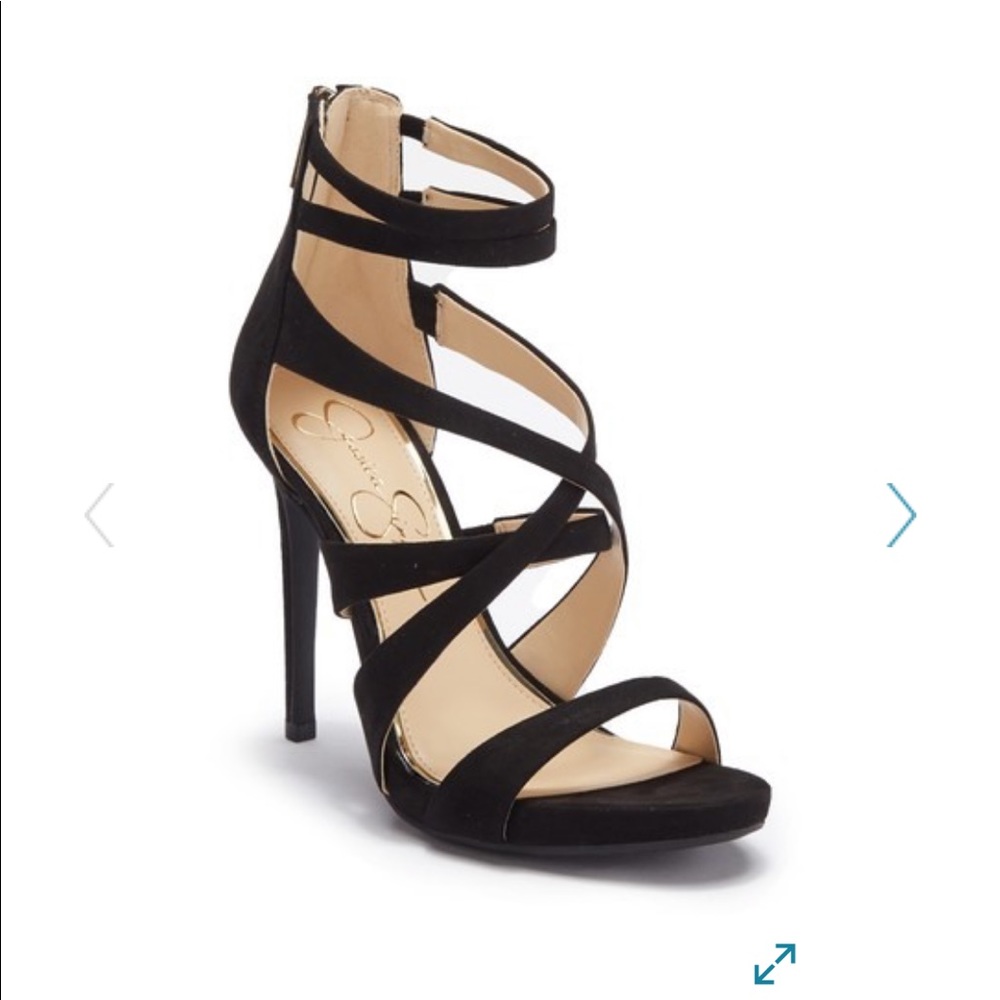 NWT 🖤 Jessica Simpson Strappy Suede Rayomi Pump